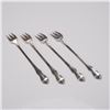 Image 2 : 4pc Oneida Sterling Silver Cocktail Forks, Afterglow