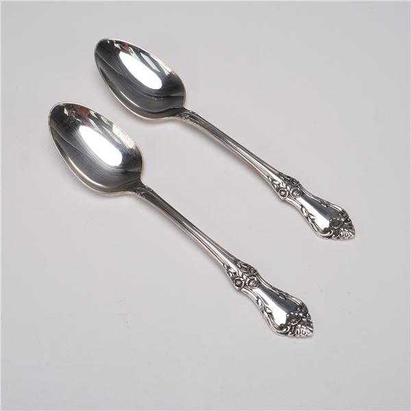 Pair of Oneida Sterling Silver Teaspoons, Afterglow