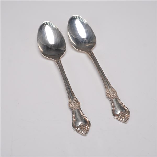 Pair of Oneida Sterling Silver Teaspoons, Afterglow