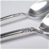 Image 2 : 2pc Oneida Heirloom Sterling Silver Damask Rose Teaspoons