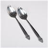 2pc Oneida King Cedric Sterling Silver Teaspoons