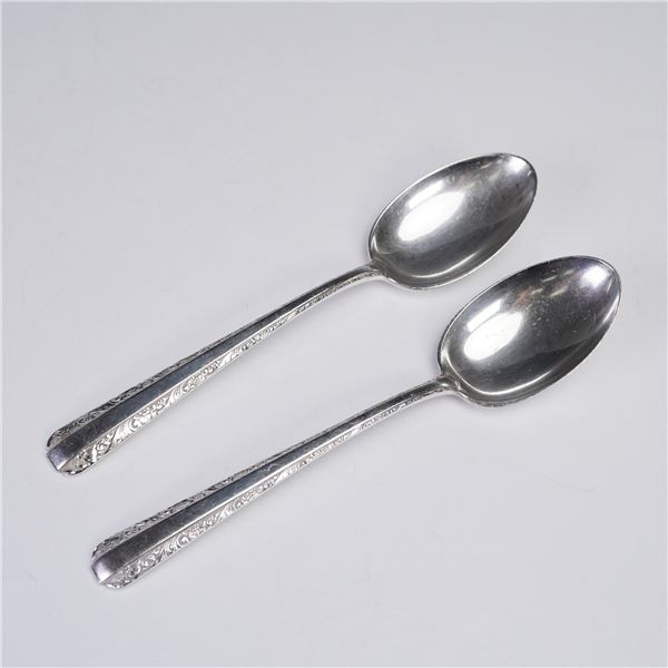 2pc Towle Candlelight Sterling Silver Teaspoons