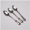 3pc Oneida Sterling Silver Demitasse Spoons, Afterglow