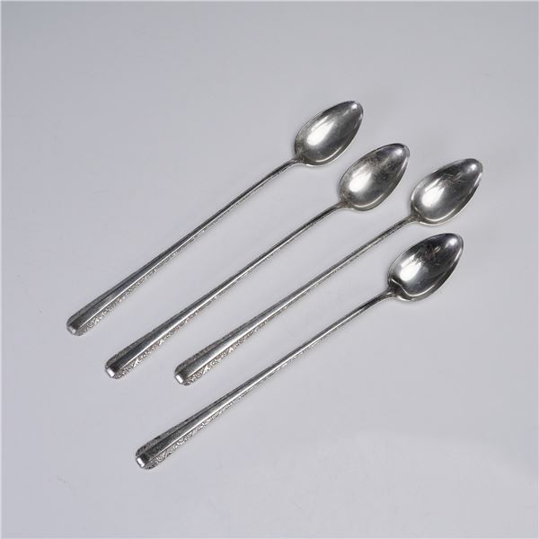 4pc Towle Sterling Silver Candlelight Iced Tea Spoons