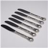 Image 2 : 6pc Gorham Sterling Handle Butter Spreaders in Chantilly Pattern