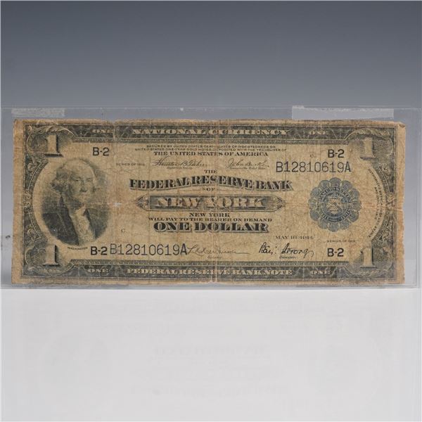 1918 $1 Federal Reserve New York "Flying Eagle" Banknote