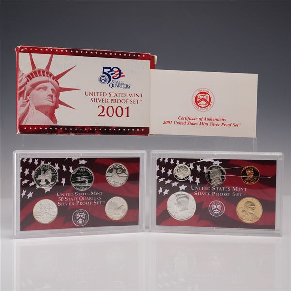 2001-S United States Mint Silver Proof Set