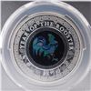 Image 2 : 2017 AU$ Year of The Rooster  Silver Proof Opal Coin PCGS Graded PR 69 DCAM