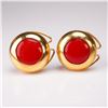 Image 2 : 2 Sets Italian Gold Tone and Red Button Covers