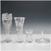 Image 1 : 4pc Crystal Vase, Toothpick Holder & Ring Stand Collection