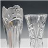 Image 3 : 4pc Crystal Vase, Toothpick Holder & Ring Stand Collection