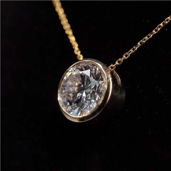 14K Gold Diamond Pendant Necklace, 2.58CT