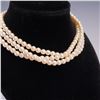 Image 4 : 2pc Faux Pearl Multi-Strand Necklaces with Gold Tone Accents