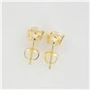 Image 3 : Pair of 14K Yellow Gold Lab Diamond Stud Earrings, 1.50 CTW
