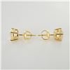 Image 4 : Pair of 14K Yellow Gold Lab Diamond Stud Earrings, 1.50 CTW