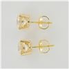 Image 3 : Pair of Lab-Grown Diamond Stud Earrings, 2.10 TCW in 14K Yellow Gold