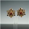 Image 5 : 3 Pairs of Vintage Clip-On Earrings, Nat Landau Hyman and 18K GP
