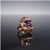 Image 1 : GIA Certified Soviet Russian 9K Gold Ring with 4.13CT Lab Grown Sapphire