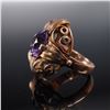 Image 3 : GIA Certified Soviet Russian 9K Gold Ring with 4.13CT Lab Grown Sapphire