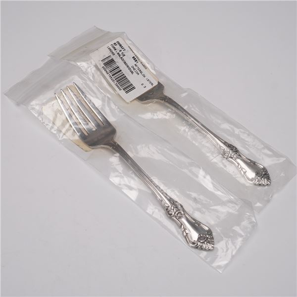 Pair of Oneida Sterling Silver Individual Salad Forks, Afterglow