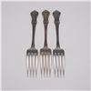 Image 2 : 3pc Oneida Sterling Silver Dinner Forks, Afterglow
