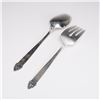 Image 2 : 2pc Oneida Sterling Silver King Cedric Serving Utensils, Spoon & Fork