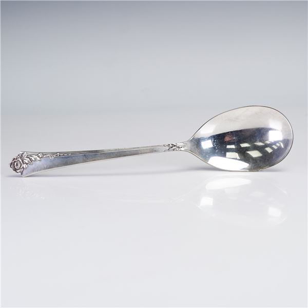 Oneida Heirloom Sterling Silver Damask Rose Serving Spoon