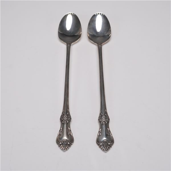 Pair of Oneida Sterling Silver Iced Teaspoons, Afterglow