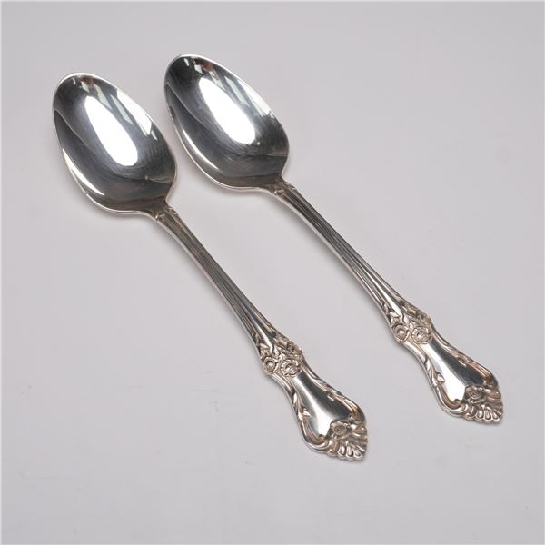 Pair of Oneida Sterling Silver Teaspoons, Afterglow