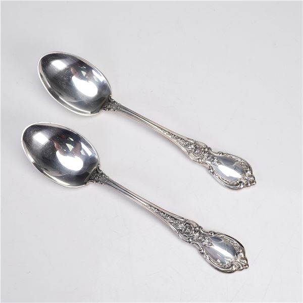 Pair of Towle Charlemagne Sterling Silver Tea Spoons