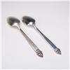 Image 2 : 2pc Oneida Sterling Silver King Cedric Teaspoons