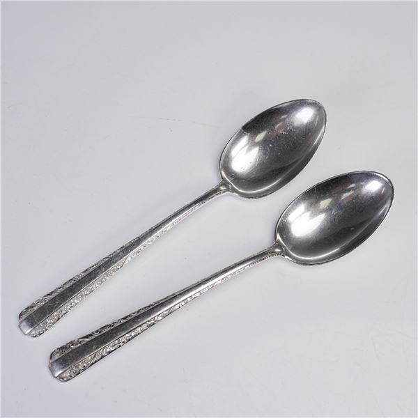 2pc Towle Candlelight Sterling Silver Teaspoons