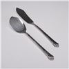 Image 1 : Pair of Oneida Damask Rose Sterling Silver Jelly Spoon and Butter Knife