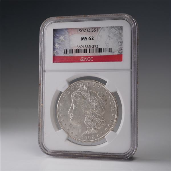 1902-O Morgan Dollar Silver Dollar Coin NGC Graded MS 62