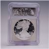 Image 1 : 2007-W American Silver Eagle First Day Issue Dollar ICG Graded PR 70 DCAM