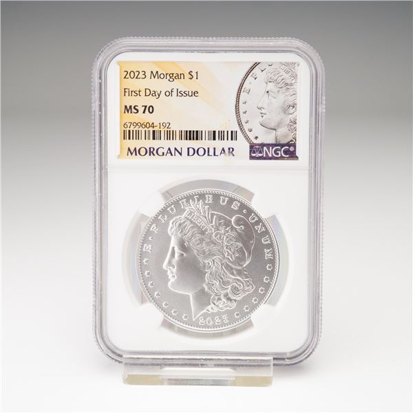 2023 Morgan Dollar Silver One Dollar Coin NGC Graded MS 70