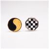 Image 6 : 3 Pairs of Art Deco Inspired Geometric Button Covers