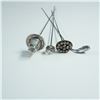 Image 1 : 4pc Silver and Rhinestones Hatpins