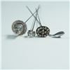 Image 2 : 4pc Silver and Rhinestones Hatpins