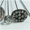 Image 5 : 4pc Silver and Rhinestones Hatpins