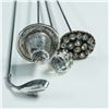 Image 8 : 4pc Silver and Rhinestones Hatpins
