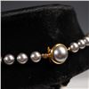 Image 3 : Silver Tone Faux Pearl Necklace with Decorative Clasp