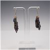 Image 3 : Carborundum Crystal Earrings with Iridescent Finish