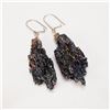 Image 4 : Carborundum Crystal Earrings with Iridescent Finish
