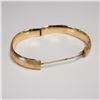 Image 3 : Pair of 14K Gold Engraved Bangle Bracelets