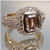 Image 1 : 14K Gold Ring with 1.25ct Lab Pink Diamond & 1.52ct Accent Diamonds