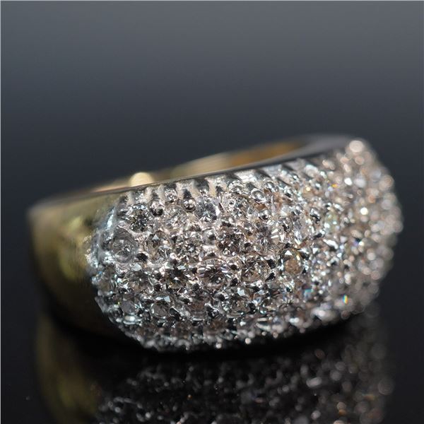 Gold and Diamond Dome Ring
