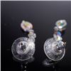 Image 7 : 2 Pairs of Swarovski Crystal Drop and Bella Tanzanite Earrings