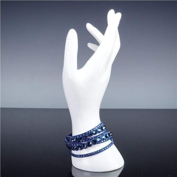 Swarovski Crystal Slake Dark Blue Dot Bracelet