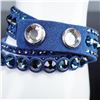 Image 3 : Swarovski Crystal Slake Dark Blue Dot Bracelet